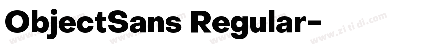 ObjectSans Regular字体转换